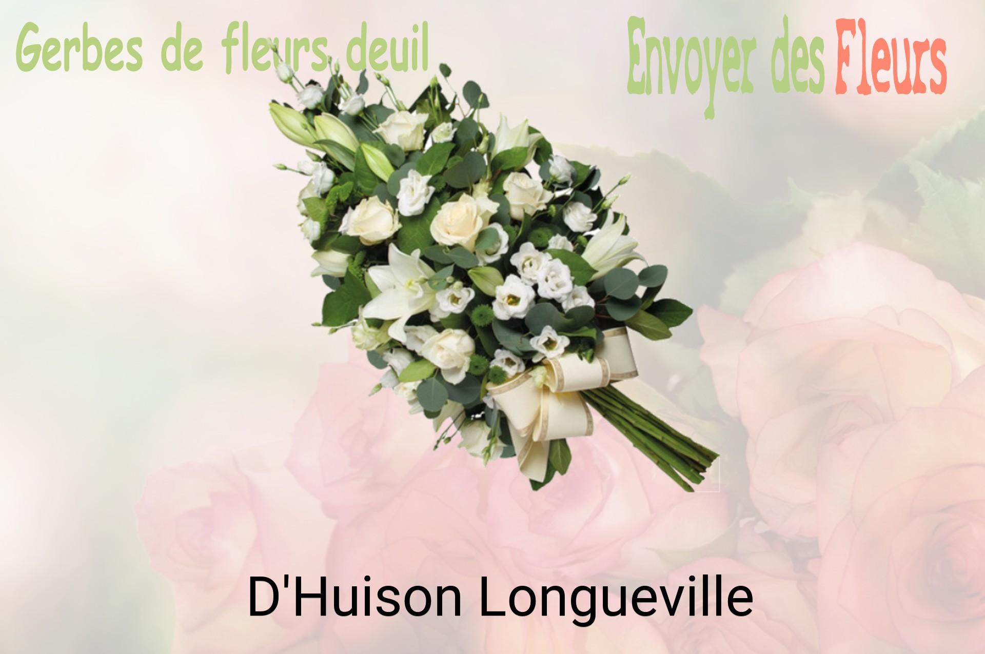 Gerbe de fleurs de deuil livrée à D'Huison-Longueville